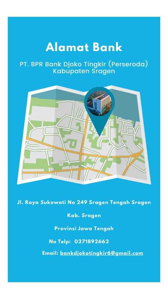 Alamat PT. BPR Bank Djoko Tingkir (Perseroda) Kabupaten Sragen